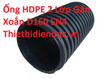 Ống HDPE 2 Lớp Gân Xoắn D160 SN4