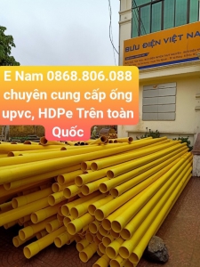 Ống nhựa Hi-PVC 3 lớp, ống bưu điện luồn cáp viễn thông D110x7.0mm